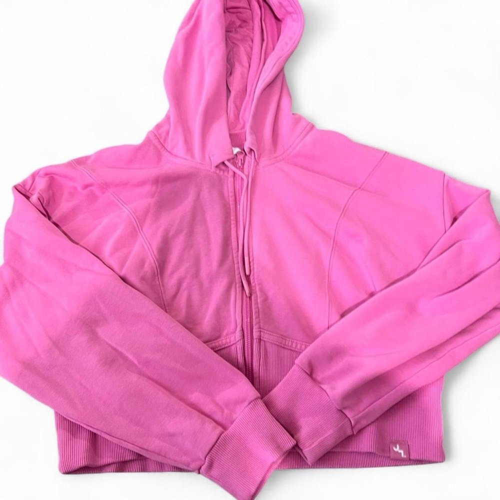JoyLab Pink Cropped Zip Up